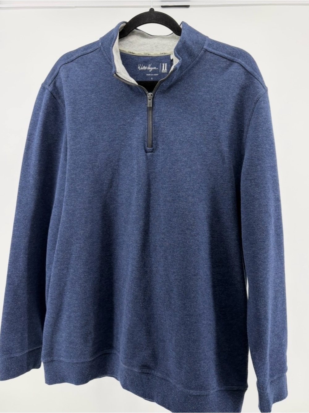 Walter‎ Hagen 11 Majors Men's Blue 1/4 Zip Pullover Golf Sweater Size Large